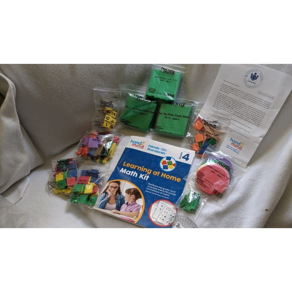 Hand2mind Math foam base classroom set 200 pc learning class 4th Grade Book - Picture 2 of 6